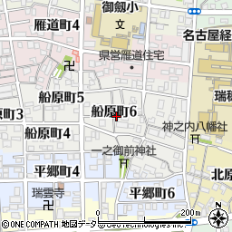 愛知県名古屋市瑞穂区船原町6丁目周辺の地図