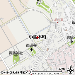 滋賀県近江八幡市小船木町周辺の地図