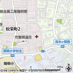 愛知県名古屋市瑞穂区松栄町2丁目52周辺の地図