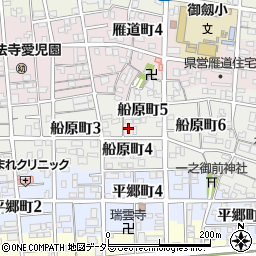 愛知県名古屋市瑞穂区船原町5丁目14周辺の地図