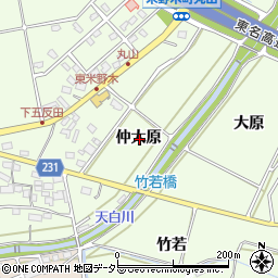 愛知県日進市米野木町仲大原周辺の地図