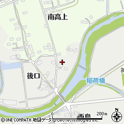 愛知県日進市野方町後口周辺の地図