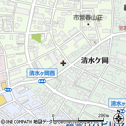 愛知県名古屋市瑞穂区彌富町清水ケ岡77周辺の地図