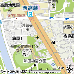 愛知トヨタ自動車熱田店周辺の地図