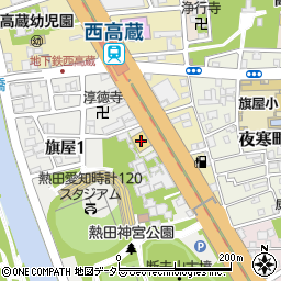 愛知トヨタ自動車熱田店周辺の地図