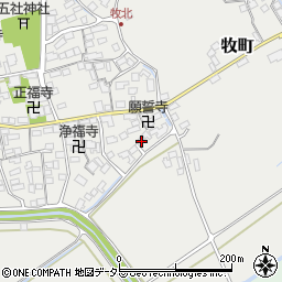 滋賀県近江八幡市牧町676周辺の地図