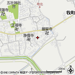 滋賀県近江八幡市牧町682周辺の地図