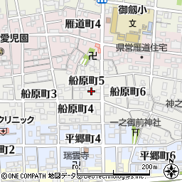 愛知県名古屋市瑞穂区船原町5丁目周辺の地図