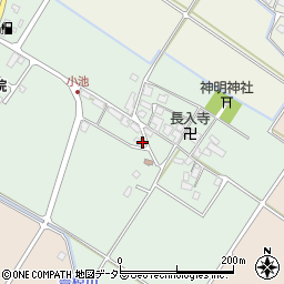 滋賀県東近江市小池町周辺の地図
