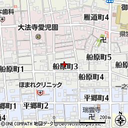 愛知県名古屋市瑞穂区船原町3丁目5周辺の地図