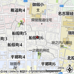 愛知県名古屋市瑞穂区船原町6丁目20周辺の地図