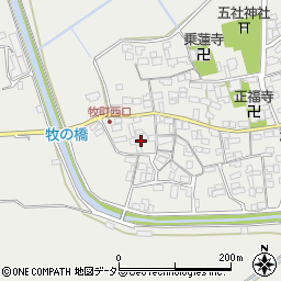 滋賀県近江八幡市牧町893周辺の地図
