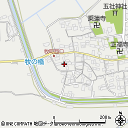 滋賀県近江八幡市牧町892周辺の地図