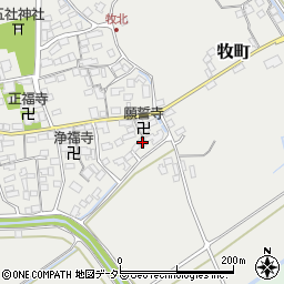 滋賀県近江八幡市牧町674周辺の地図