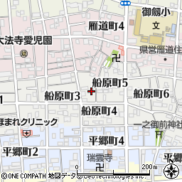 愛知県名古屋市瑞穂区船原町4丁目4周辺の地図