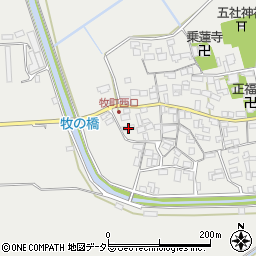 滋賀県近江八幡市牧町888周辺の地図