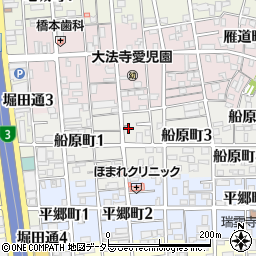 愛知県名古屋市瑞穂区船原町2丁目4周辺の地図