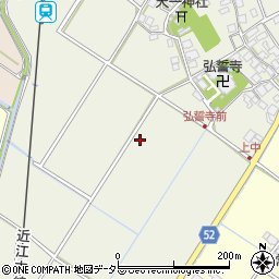 滋賀県東近江市建部下野町周辺の地図