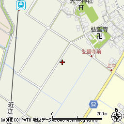 滋賀県東近江市建部下野町周辺の地図