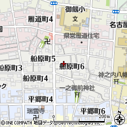 愛知県名古屋市瑞穂区船原町6丁目6周辺の地図