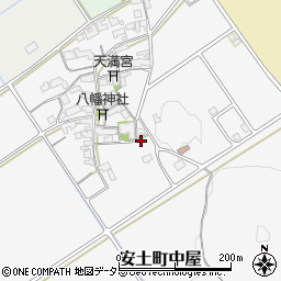 滋賀県近江八幡市安土町中屋178周辺の地図