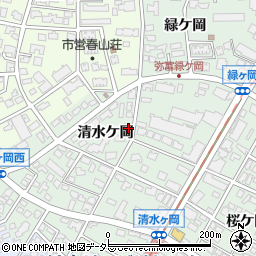 愛知県名古屋市瑞穂区彌富町清水ケ岡23周辺の地図