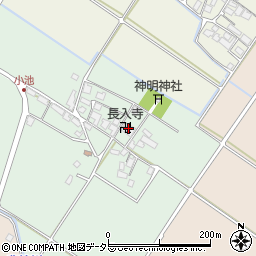 長入寺周辺の地図