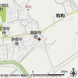 滋賀県近江八幡市牧町673-2周辺の地図