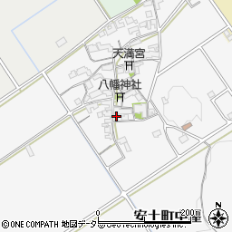 滋賀県近江八幡市安土町中屋170周辺の地図