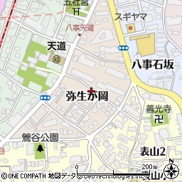 愛知県名古屋市天白区弥生が岡周辺の地図