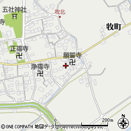 滋賀県近江八幡市牧町687周辺の地図