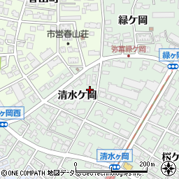 愛知県名古屋市瑞穂区彌富町清水ケ岡24-1周辺の地図