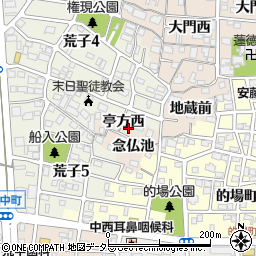 愛知県名古屋市中川区荒子町亭方西周辺の地図