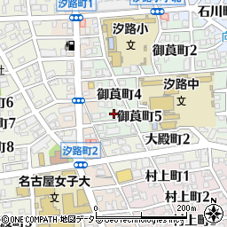 愛知県名古屋市瑞穂区御莨町5丁目3周辺の地図