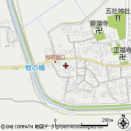 滋賀県近江八幡市牧町891周辺の地図