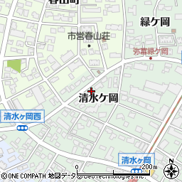 愛知県名古屋市瑞穂区彌富町清水ケ岡26周辺の地図