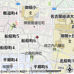 愛知県名古屋市瑞穂区船原町6丁目29周辺の地図