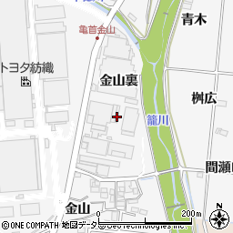 愛知県豊田市亀首町金山裏39周辺の地図