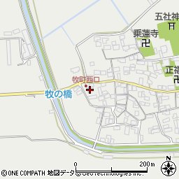 滋賀県近江八幡市牧町887周辺の地図