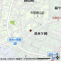 愛知県名古屋市瑞穂区彌富町清水ケ岡78周辺の地図