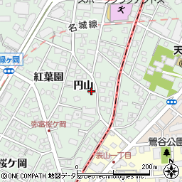 愛知県名古屋市瑞穂区彌富町円山55周辺の地図