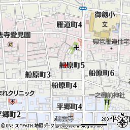 愛知県名古屋市瑞穂区船原町5丁目11周辺の地図