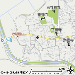 滋賀県近江八幡市牧町919周辺の地図