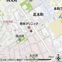 滋賀県近江八幡市板屋町21周辺の地図