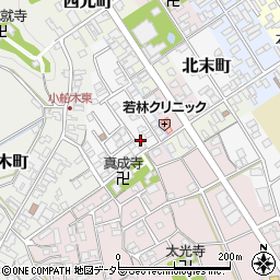 滋賀県近江八幡市新栄町6-6周辺の地図