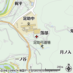 愛知県豊田市足助町落部31周辺の地図