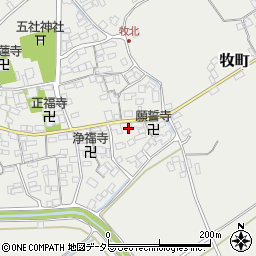 滋賀県近江八幡市牧町690周辺の地図