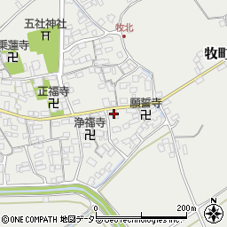 滋賀県近江八幡市牧町693周辺の地図