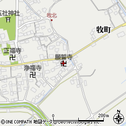 願誓寺周辺の地図