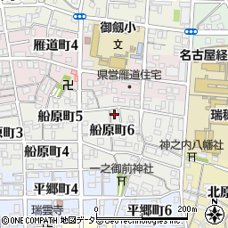 愛知県名古屋市瑞穂区船原町6丁目22周辺の地図